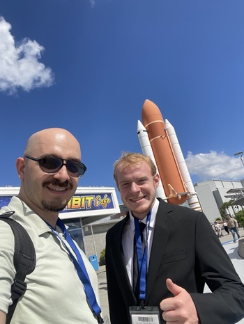 Amir Yah and Joshua Robinett at Kennedy Space Center